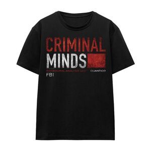 Criminal Minds Unisex Adult Title Card T-Shirt / Black